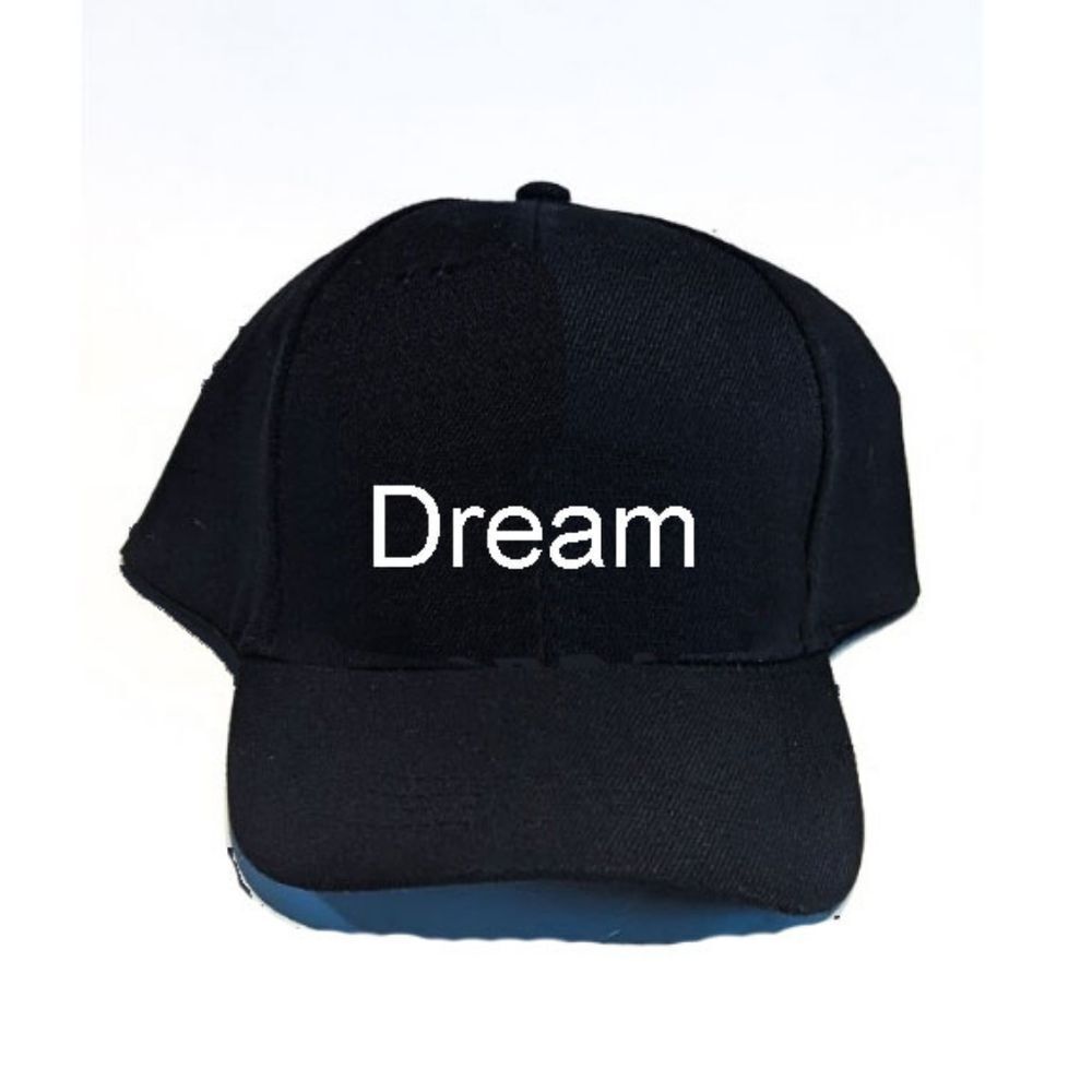 Dream Black Hat Visionary Aspiration Unisex Headwear Urban Unleash the power